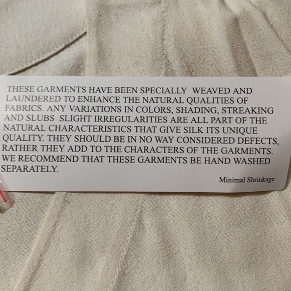 Bala Bala 100% silk 2 piece set hand air brushed with natural 4 pockets … - Picture 3 of 16